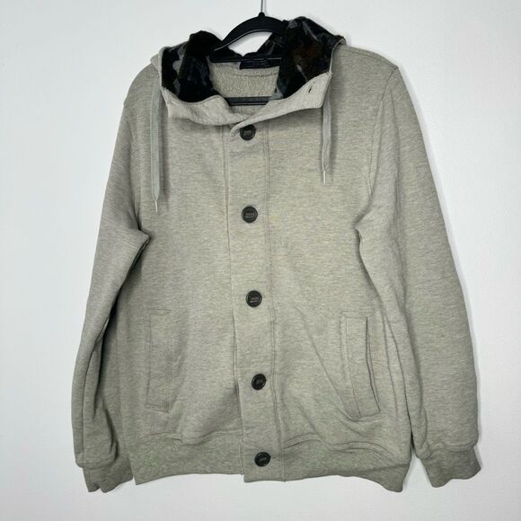 Sophnet gray hooded jacket size large - Picture 1 of 7